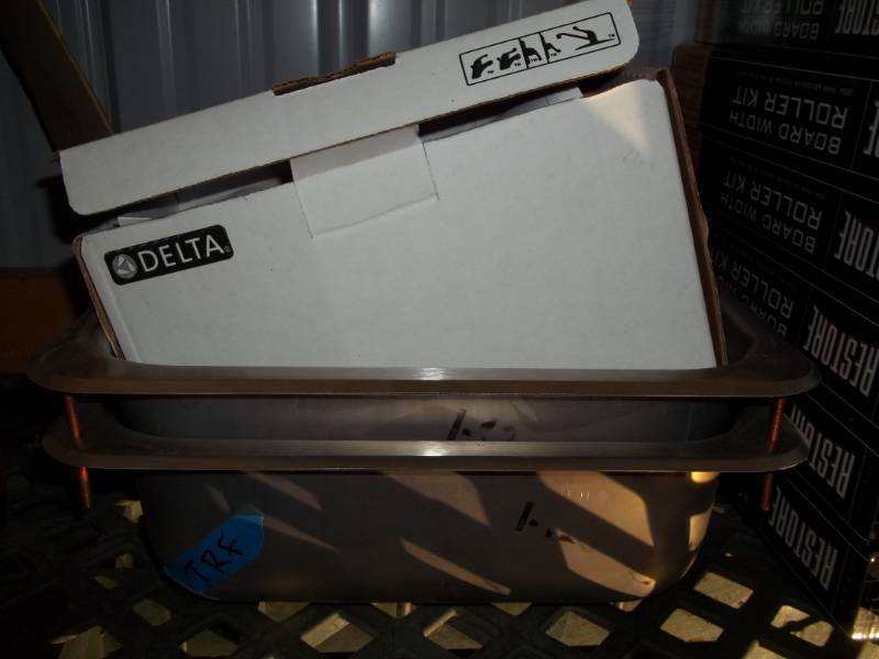 lot 239 image: Steel Sinks and Faucet