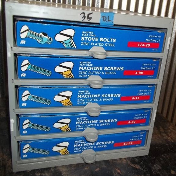 lot 264 image: Hardware Bin with Assorted Hardware