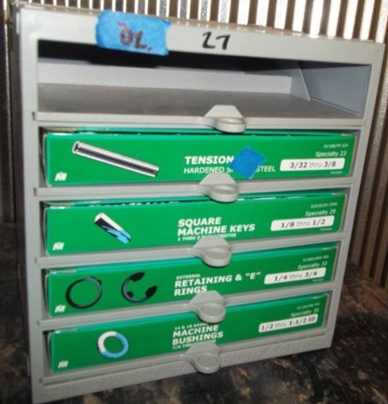 lot 265 image: Hardware Bin with Assorted Hardware