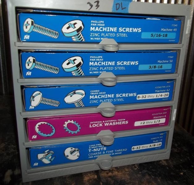 lot 267 image: Hardware Bin with Assorted Hardware