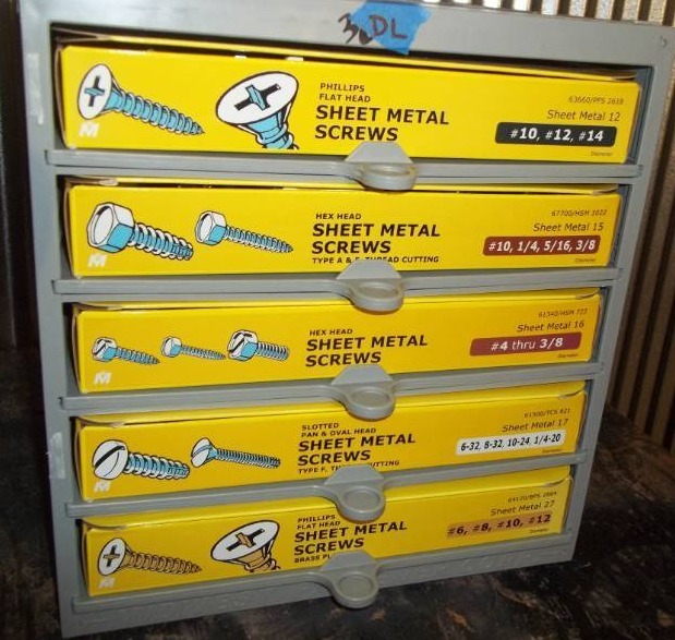 lot 268 image: Hardware Bin with Assorted Hardware