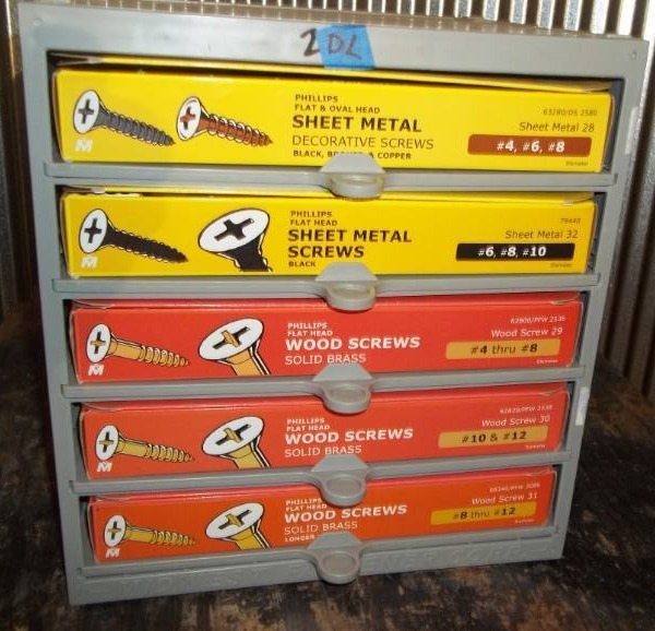lot 271 image: Hardware Bin with Assorted Hardware