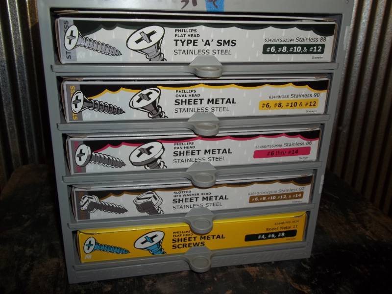 lot 272 image: Hardware Bin with Assorted Hardware