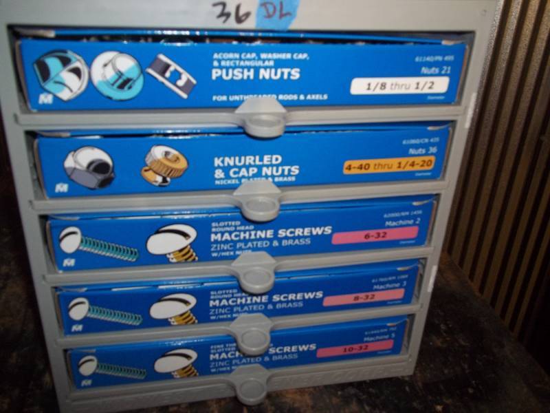 lot 273 image: Hardware Bin with Assorted Hardware