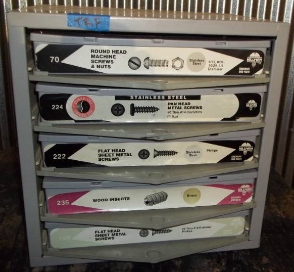 lot 277 image: Hardware Bin with Assorted Hardware