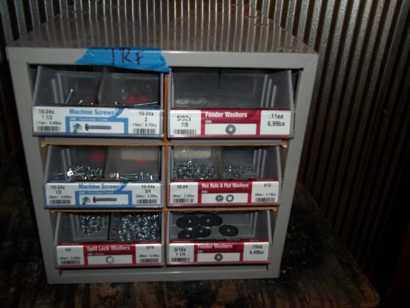 lot 279 image: Hardware Bin with Assorted Hardware