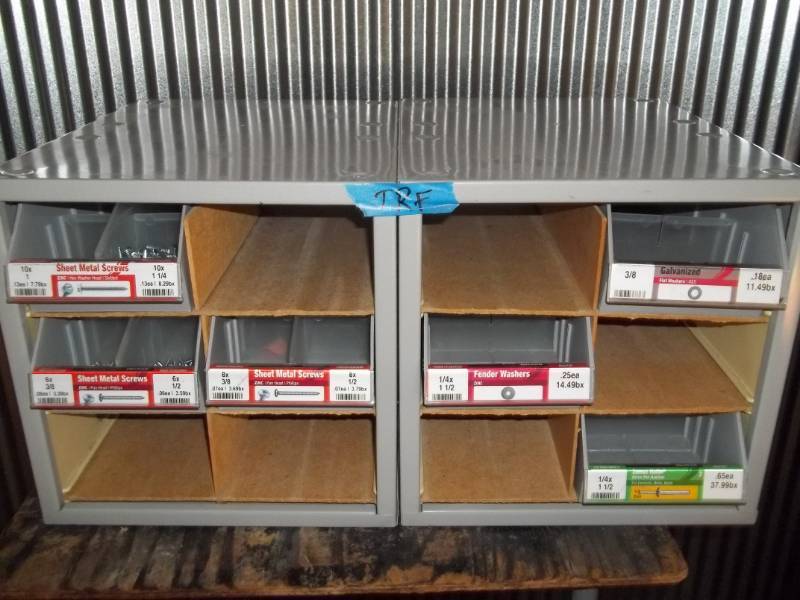 lot 283 image: Hardware Bin with Assorted Hardware