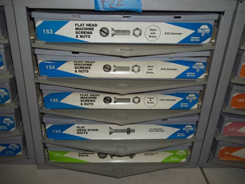 lot 293 image: Hardware Bin with Assorted Hardware