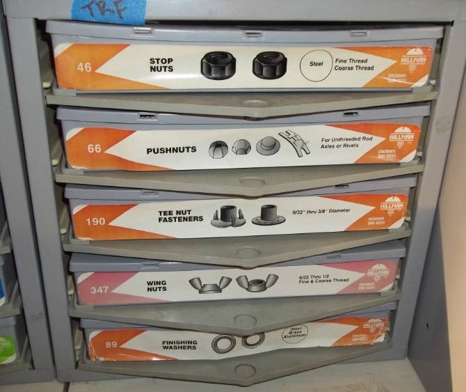 lot 294 image: Hardware Bin with Assorted Hardware