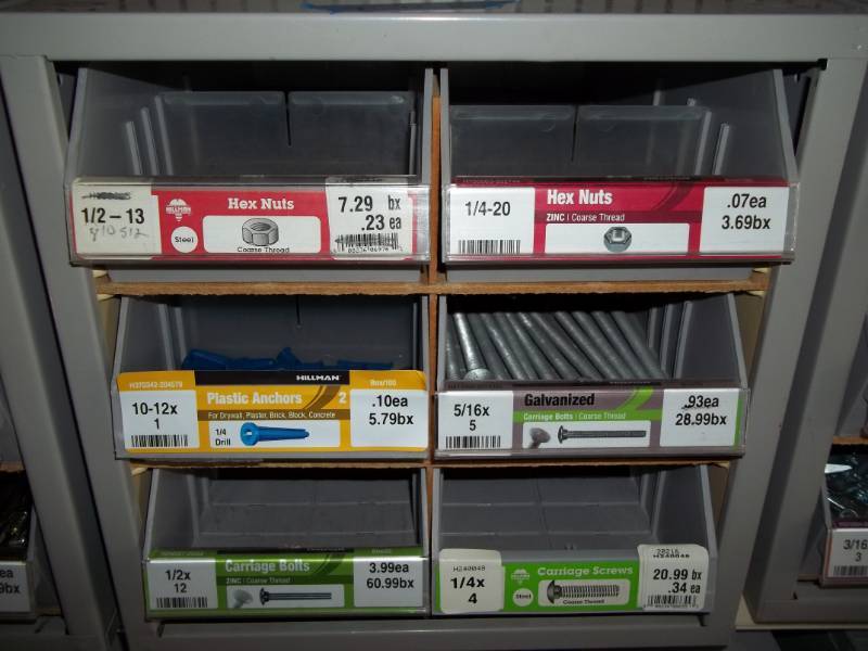 lot 298 image: Hardware Bin with Assorted Hardware