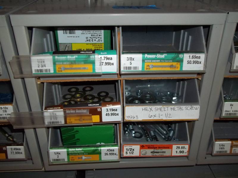 lot 300 image: Hardware Bin with Assorted Hardware