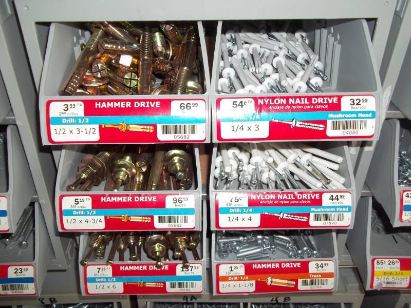 lot 303 image: Hardware Bin with Assorted Hardware