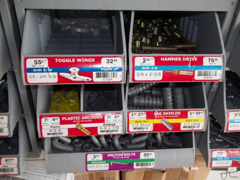 lot 306 image: Hardware Bin with Assorted Hardware