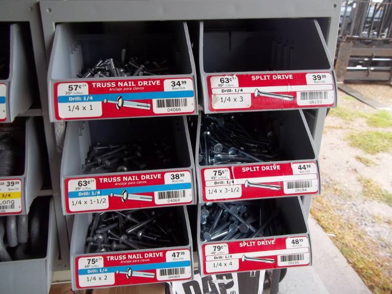 lot 307 image: Hardware Bin with Assorted Hardware