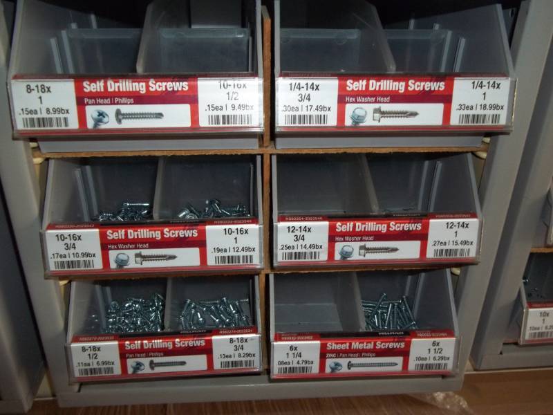 lot 318 image: Hardware Bin with Assorted Hardware