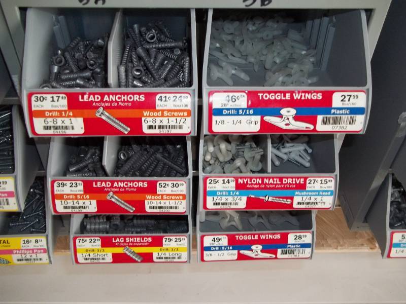 lot 323 image: Hardware Bin with Assorted Hardware