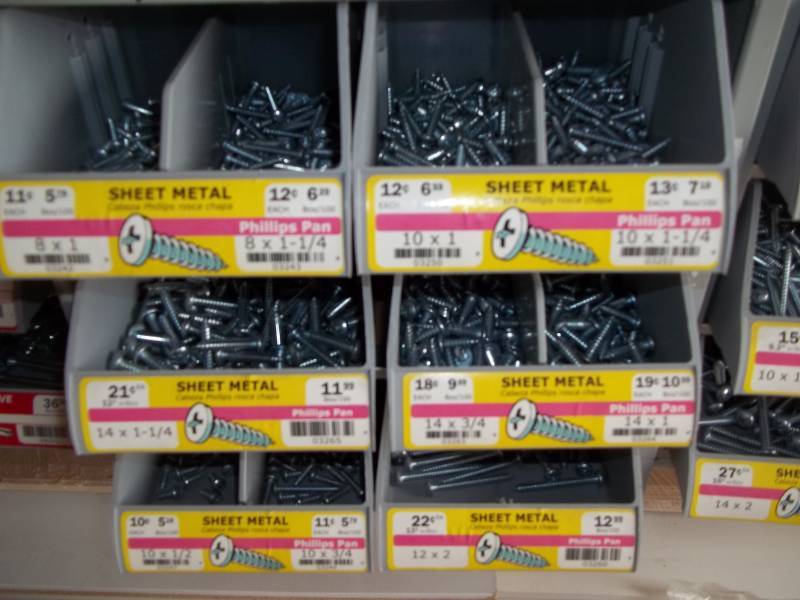 lot 325 image: Hardware Bin with Assorted Hardware