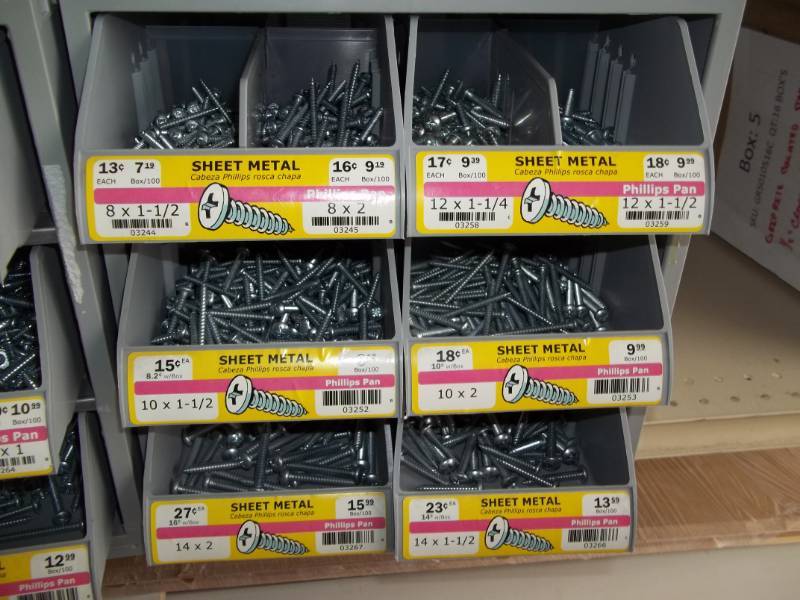 lot 326 image: Hardware Bin with Assorted Hardware