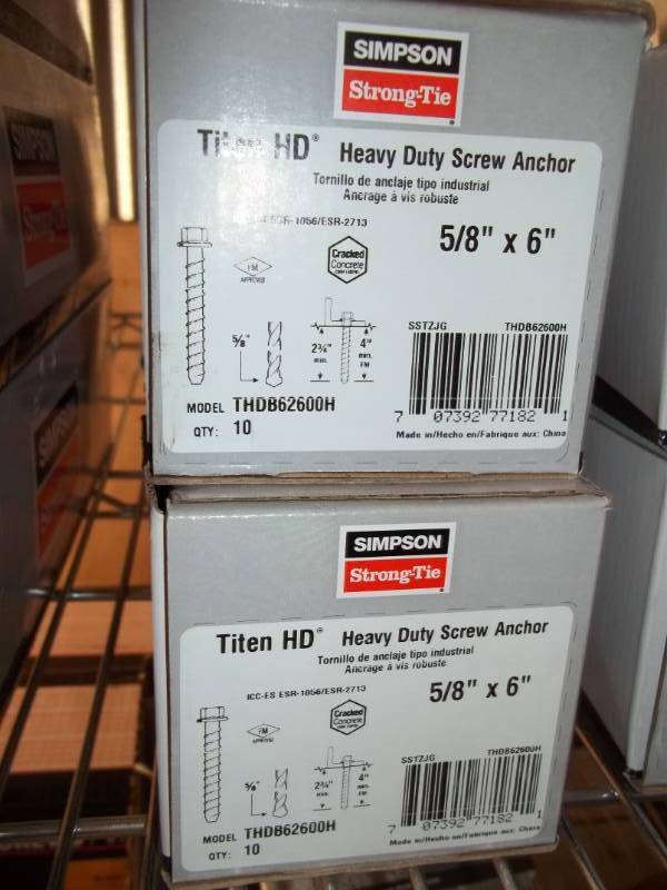 lot 430 image: Heavy Duty Screw Anchors