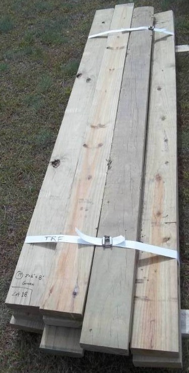 lot 18 image: Green Treated 2X6s
