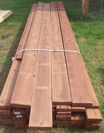 lot 40 image: Brown Treated Decking