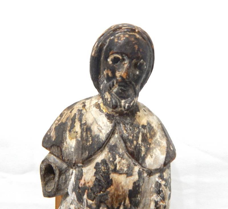 lot 31 image: Antique Late 17th Century Filipino Santos Wood Carved Figure