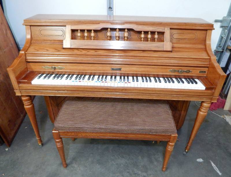 Vintage Kimball Artist Console OakVintage Kimball Artist Console Oak  