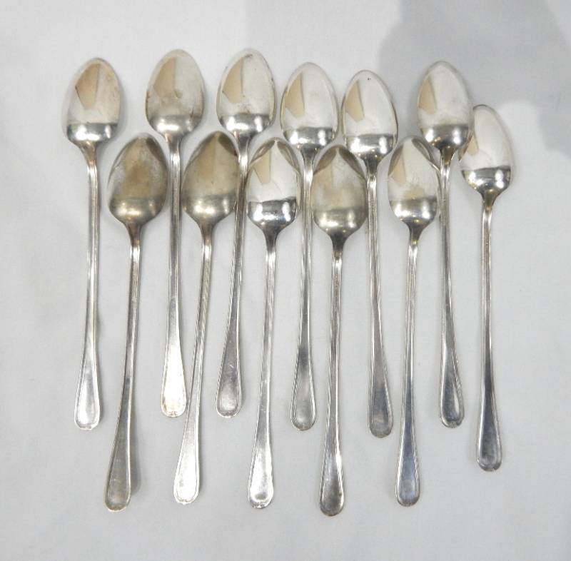 lot 73 image: Lot of Vintage Argyle Silver Plate Ice Tea Spoons