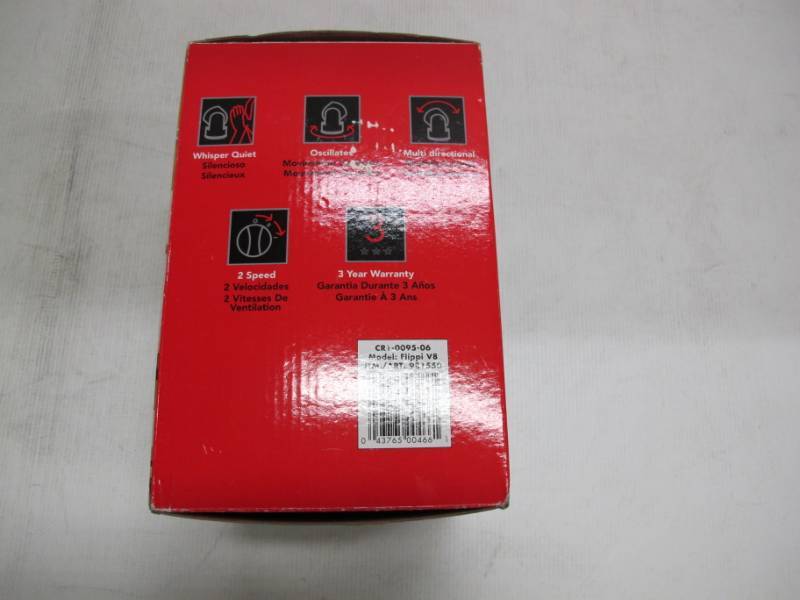 lot 18 image: Vornado CR1-0095-06 Flippi Black 2 Speed Air Crculator