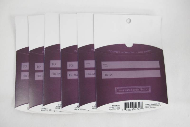lot 114 image: 6 Pack of Prank Gift Card Holders - Awkward Family Photos - Happy Birthday