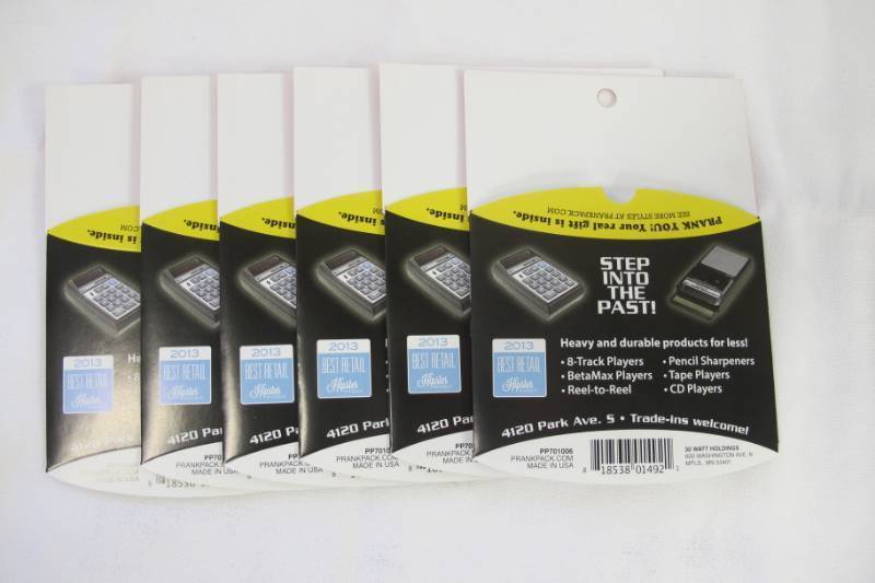 lot 120 image: 6 Pack of Prank Gift Card Holders - Yestertech