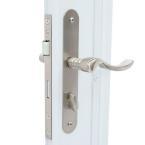 lot 2A image: EMCO 32 in. x 80 in. 400 Series White Universal Self-Storing Aluminum Storm Door with Nickel Hardware