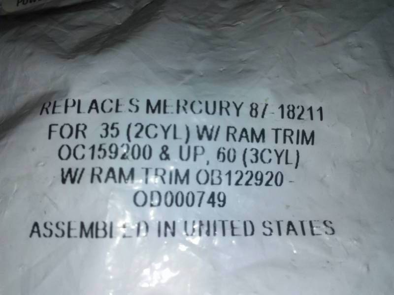 lot 236 image: 2 power trim relay kits.