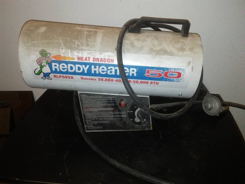 lot 247 image: Reddy heater 50000 BTU gas -