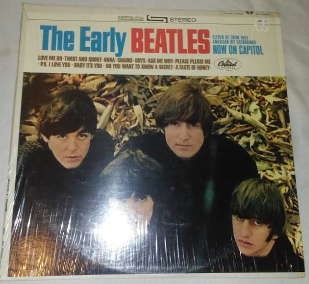 lot 291 image: The early Beatles album with cellophane and price tag near mint condition.