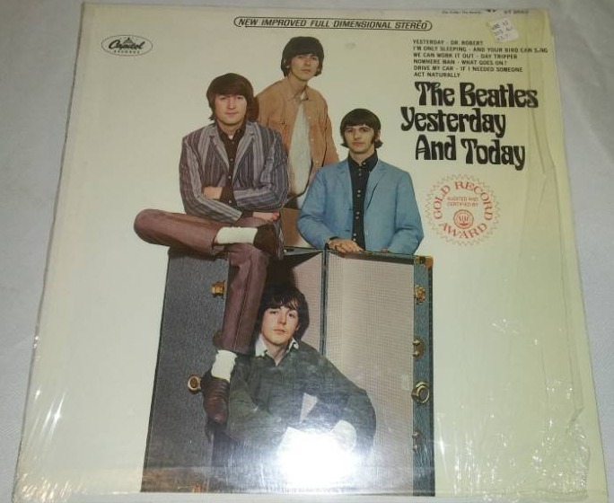 lot 300 image: The Beatles yesterday and today with cellophane and price take near-mint album vinyl.