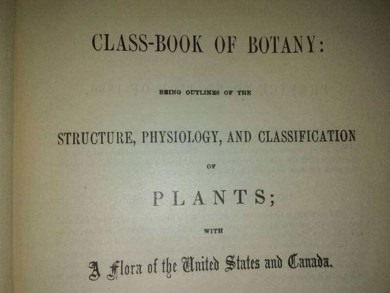 lot 319 image: Class book of Botany by Alfonso would 1881.