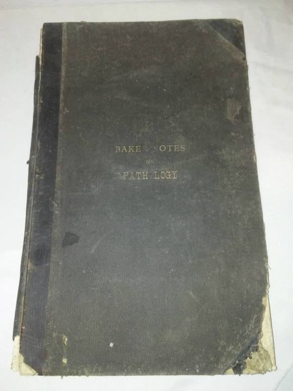 lot 324 image: Incredible find, Baker notes on pathology. October 5th, 1988.  (read full description)