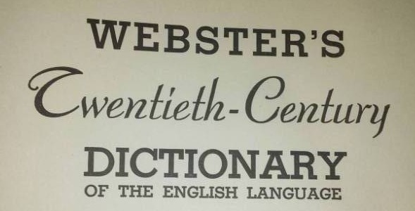 lot 329 image: Websters 20th century dictionary - 1937.