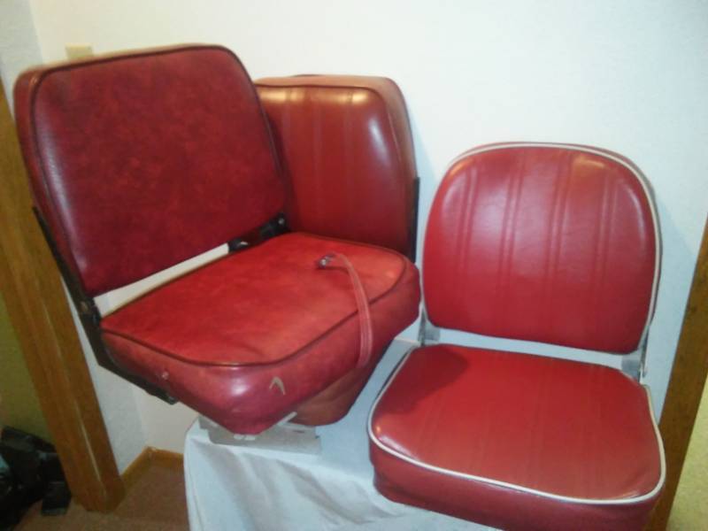 lot 347 image: Three wise boat seats used.