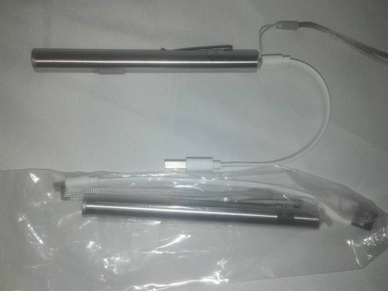 lot 370 image: 2 ethernet rechargeable flashlights.