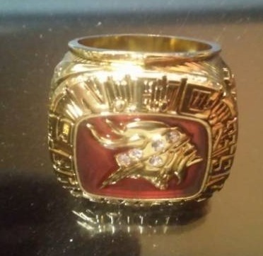 lot 15 image: Minnesota Vikings NFC championship Ring. Chuck Foreman