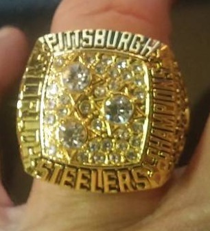 lot 63 image: Pittsburgh Steelers super bowl ring Terry Bradshaw
