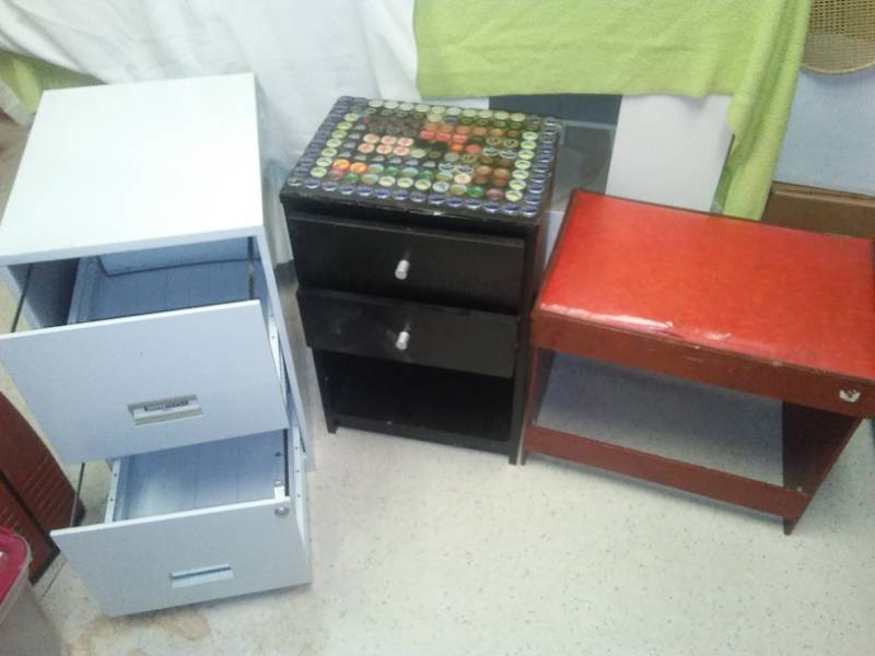 lot 74 image: 2 Files, Nightstand, Bench