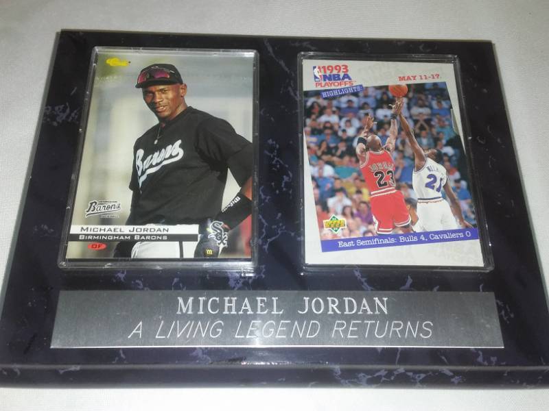 lot 102 image: Michael Jordan wall plaque