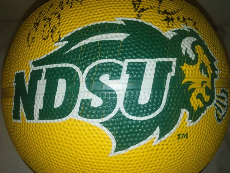 lot 112 image: NDSU Bison Basketball - Autographed