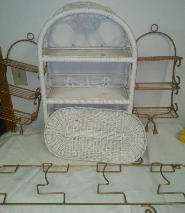 lot 146 image: Wicker stand and more