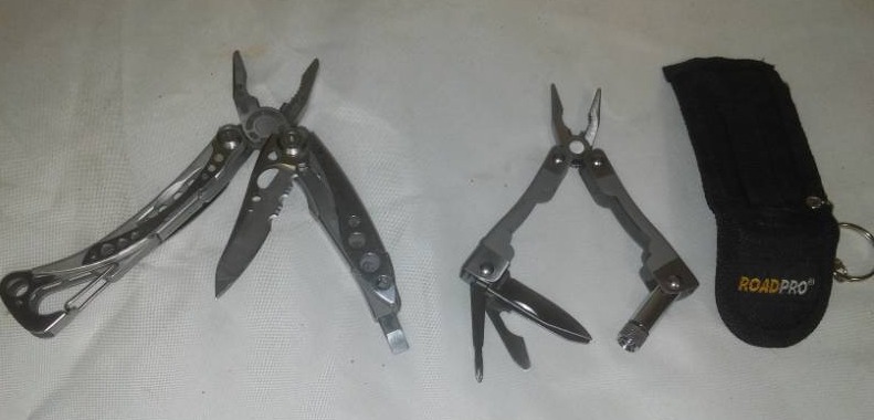lot 179 image: Leatherman and RoadPro Utility tools.