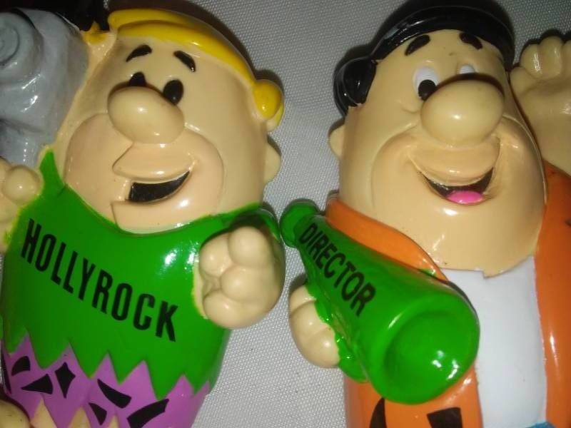 lot 236 image: Flintstones figures - Fred, Barney, Dino, Vehicles.
