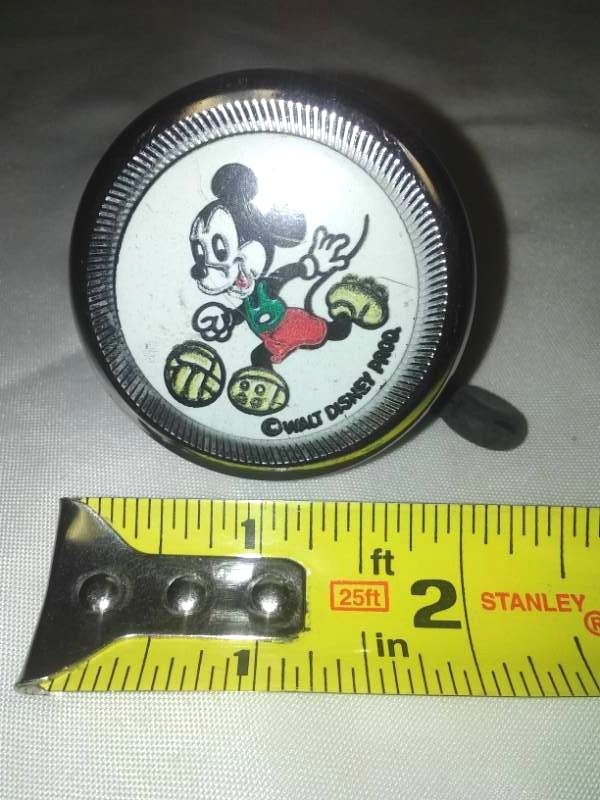 lot 239 image: Vintage Mickey Mouse Bicycle Bike Bell Ringer
